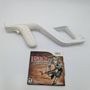 Zelda Link's Crossbow Training Wii Zapper Bundle (Nintendo Wii, 2007) Tested